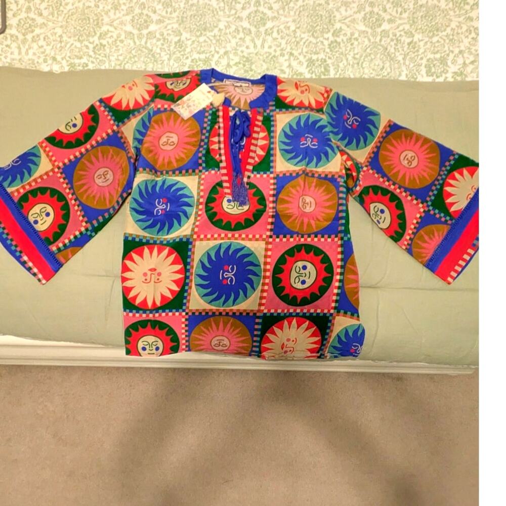 Johnny Was Front Tie Villa Blouse "Lionora"